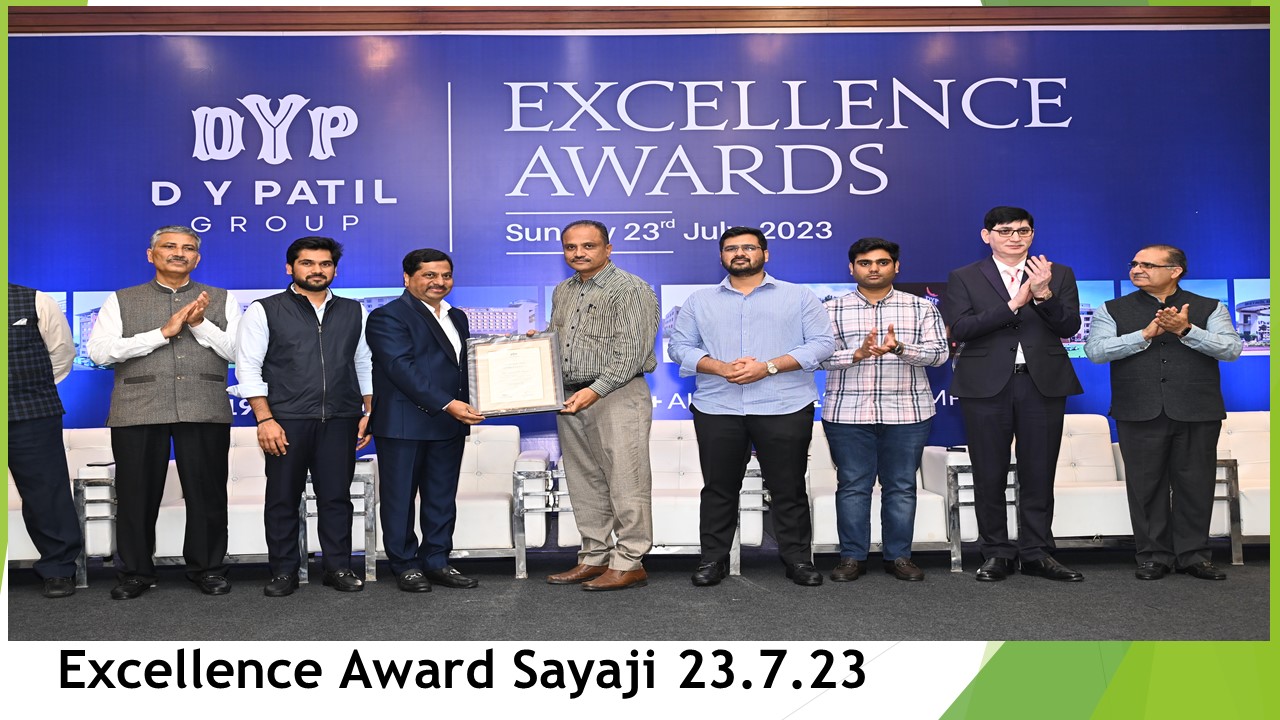 Excellence Award Sayaji 23.7.23
